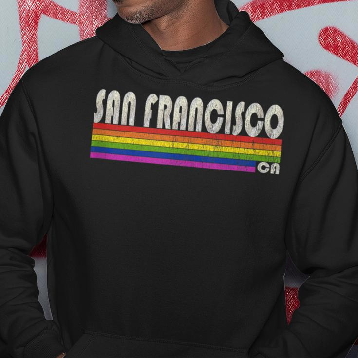 Vintage 80S Style San Francisco Ca Gay Pride Month Hoodie Unique Gifts