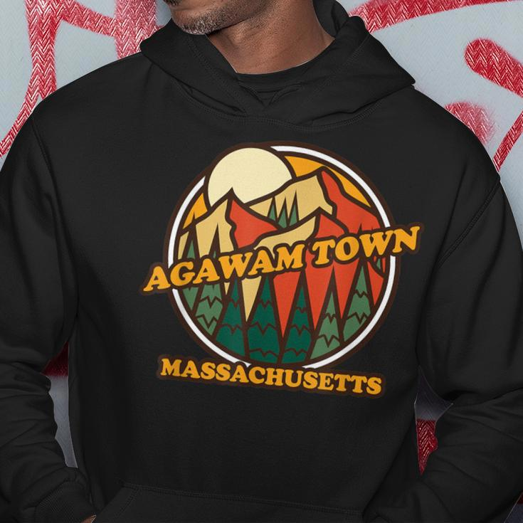 Vintage Agawam Town Massachusetts Mountain Hiking Souvenir Hoodie Unique Gifts