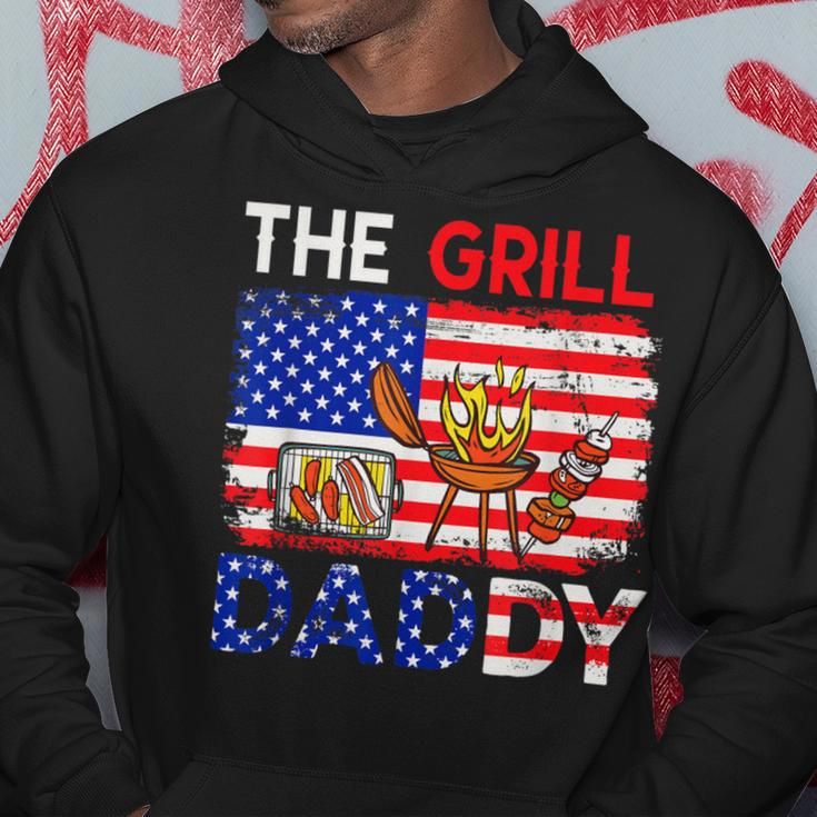 Vintage American Flag The Grill Dad Costume Bbq Grilling Hoodie Funny Gifts