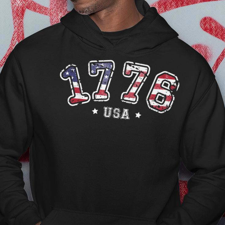 Vintage American Independence Usa Flag 4Th Of July 1776 Hoodie Unique Gifts