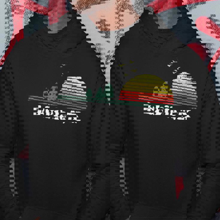 Vintage Bellville Texas Home Souvenir Print Hoodie Unique Gifts