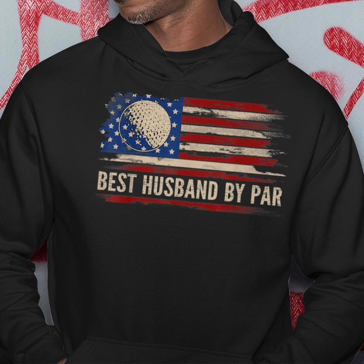 Vintage Best Husband By Par American Flag GolfGolfer Gift Hoodie Unique Gifts