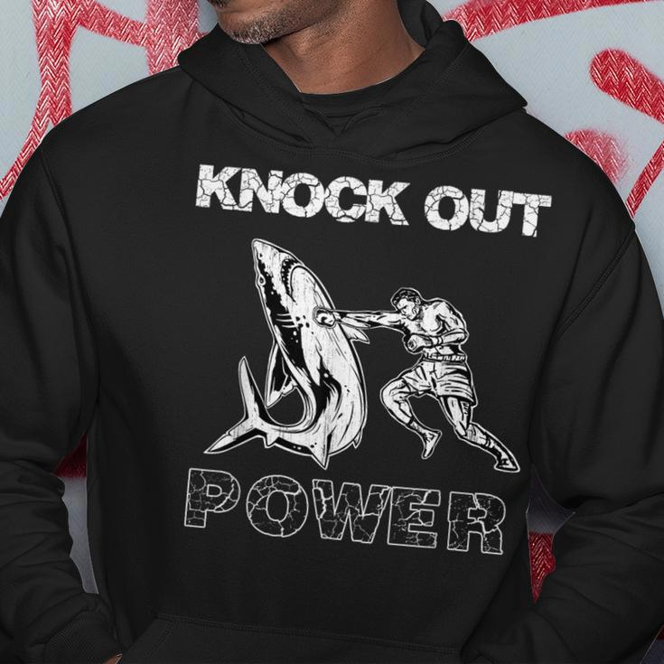 Vintage Boxer Man Knock Out Power Best Boxing Kickboxing Hoodie Unique Gifts