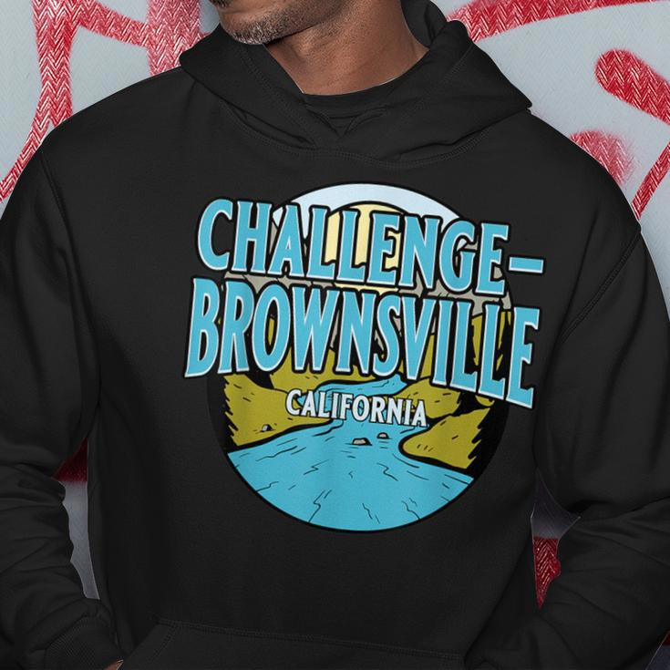 Vintage Challenge-Brownsville California River Valley Print Hoodie Unique Gifts