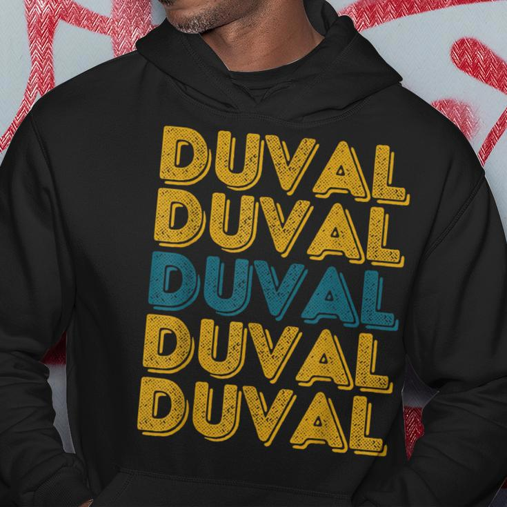 Vintage Duval County Florida Retro Duval Teal And Gold Hoodie Unique Gifts