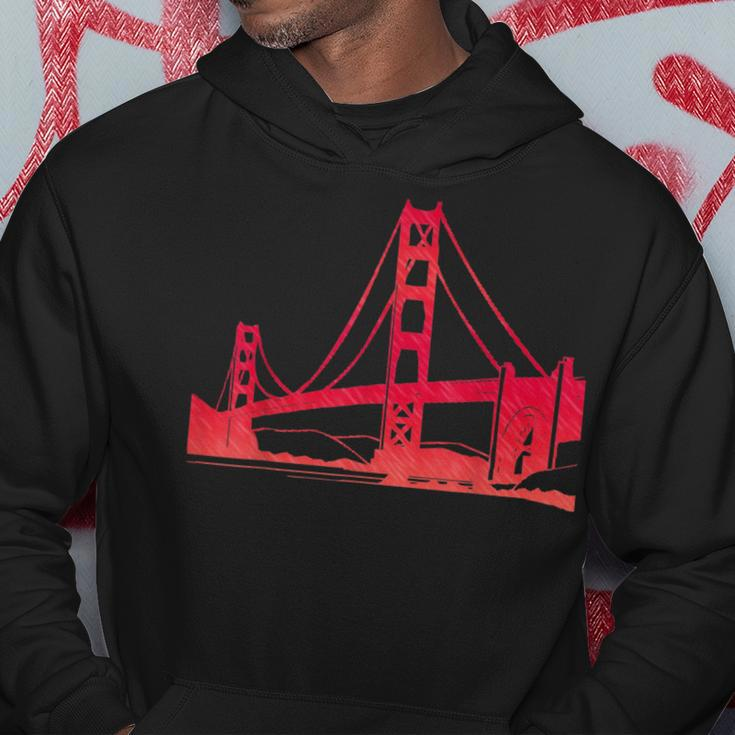 Vintage Golden Gate Bridge San Francisco California Fog City Hoodie Unique Gifts