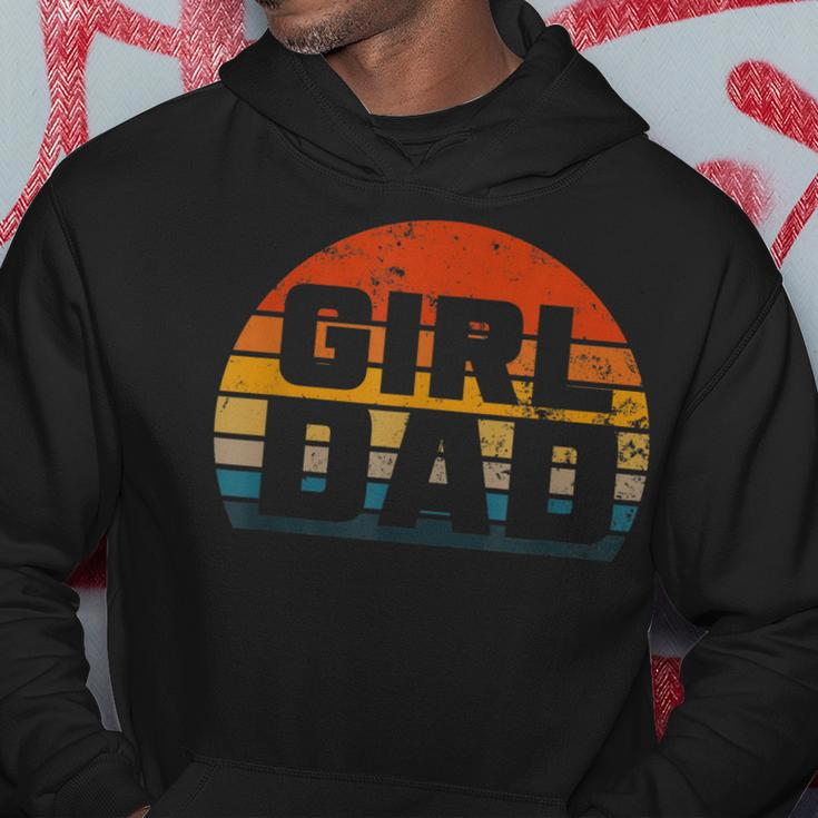 Vintage Proud Father Of Girl Dad Girl Dad For Men Hoodie Unique Gifts
