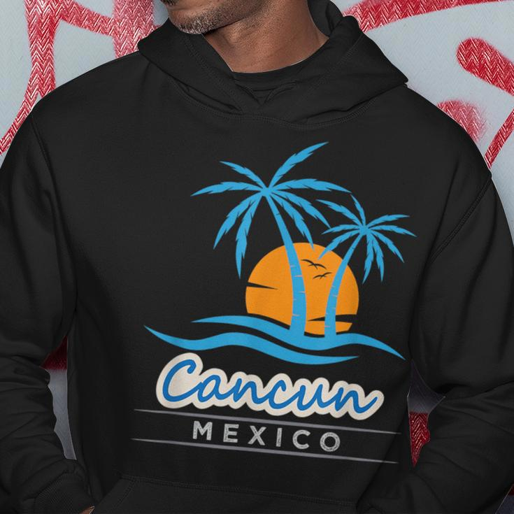 Vintage Retro Summer Vacation Mexico Cancun Beach Vacation Funny Gifts Hoodie Unique Gifts