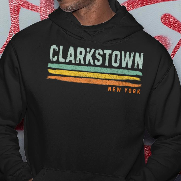 Vintage Stripes Clarkstown Ny Hoodie Unique Gifts