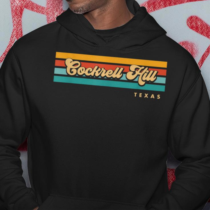 Vintage Sunset Stripes Cockrell Hill Texas Hoodie Unique Gifts
