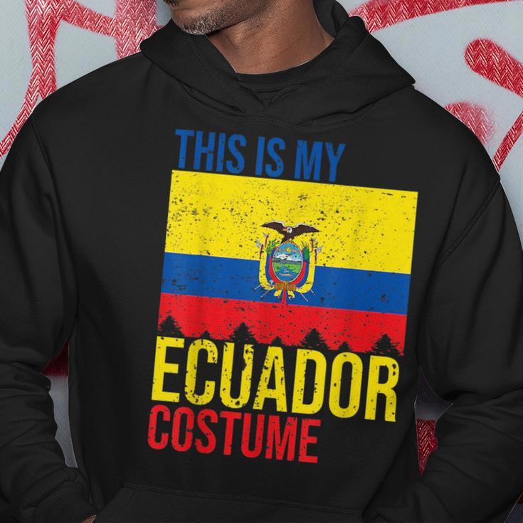 Vintage This Is My Ecuador Flag Costume For Halloween Ecuador Funny Gifts Hoodie Unique Gifts