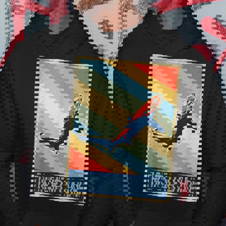 Vintage Thresher Shark Gifts For Shark Lovers Funny Gifts Hoodie Unique Gifts