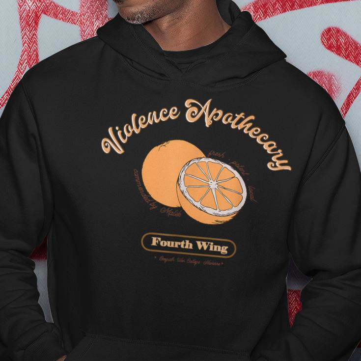 Violence Apothecary Fourth Wing Orange Book Lover Bookish Hoodie Unique Gifts