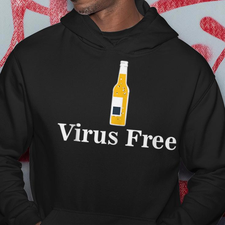 Virus Free With Bottled Alcohol - Pandemic Awareness Hoodie Unique Gifts