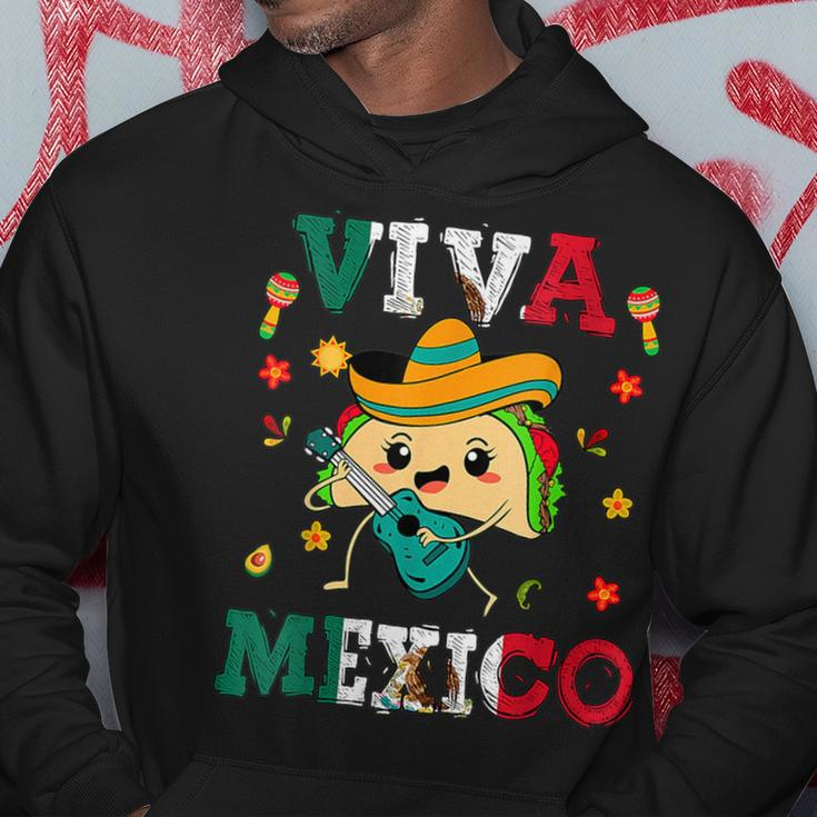 Viva Mexico Independence Day Pride Mexican Tacos Fiesta Hoodie Unique Gifts