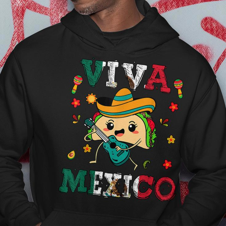 Viva Mexico Mexican Flag Independence Day Cute Taco Hoodie Unique Gifts