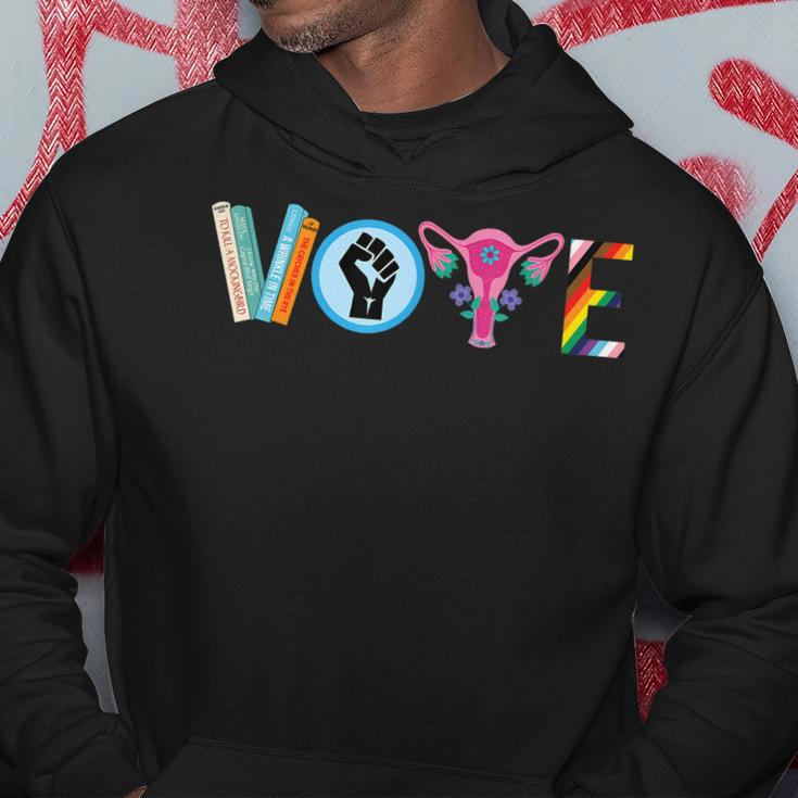 Vote Banned Books Black Lives Matter Lgbt Gay Pride Equality Hoodie Unique Gifts