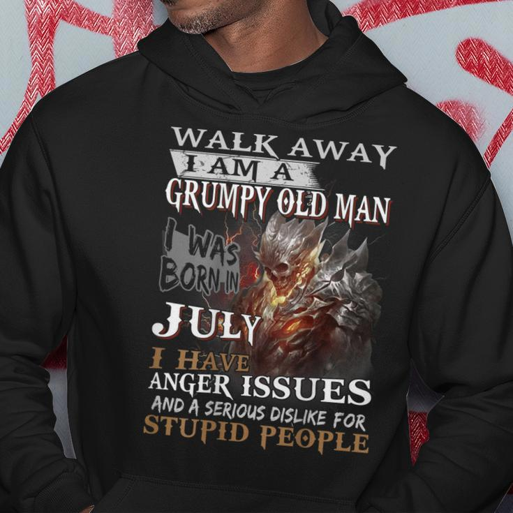 Walk Away Im A Grumpy Old Man I Was Born In July Gift For Mens Hoodie Unique Gifts