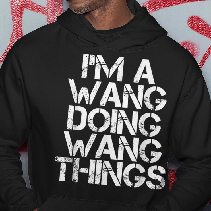 Wang Funny Surname Family Tree Birthday Reunion Gift Idea Hoodie Unique Gifts