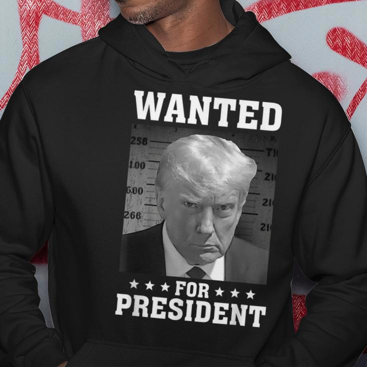 Wanted Donald Trump For President 2024 Usa Flag Vintage Hoodie Unique Gifts