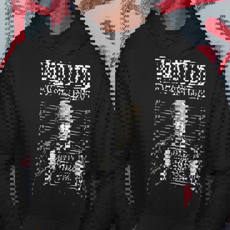 Wanted For President 2024 Donald Trump Hoodie Unique Gifts