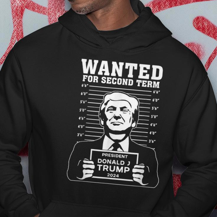 Wanted For Second Term President Donald Trump 2024 Hoodie Unique Gifts