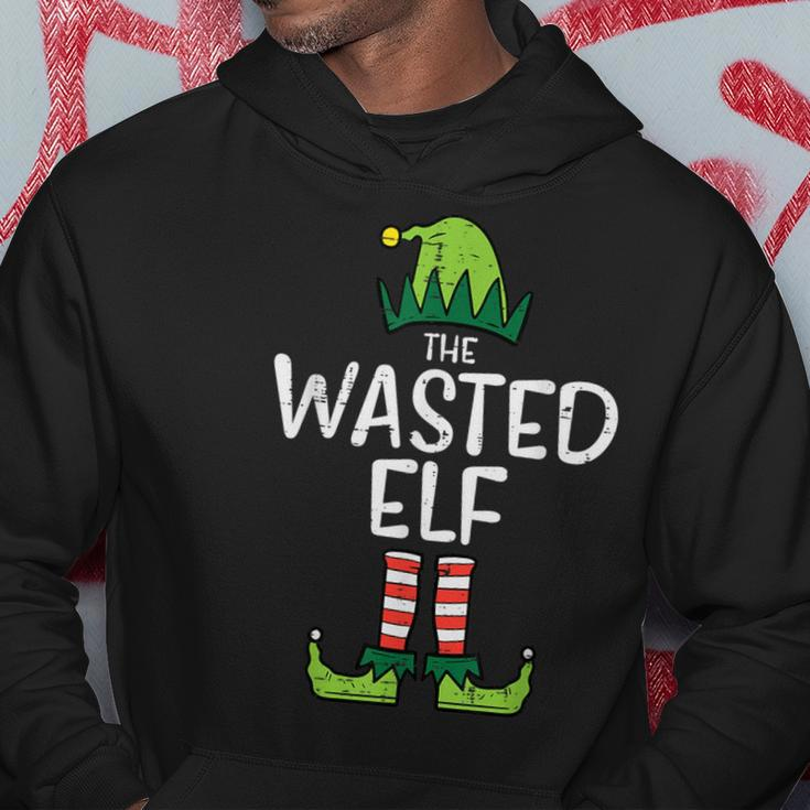 Wasted Elf Xmas Pjs Matching Christmas Pajamas For Family Hoodie Funny Gifts