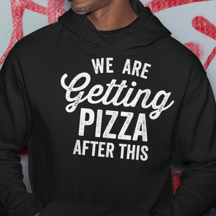 We Are Getting Pizza After This Funny Gym Vintage Retro Dark Pizza Funny Gifts Hoodie Unique Gifts