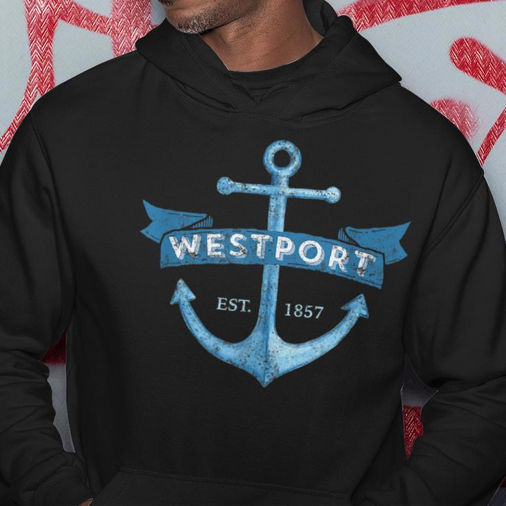 Westport AnchorFor Men Who Fish Puget Sound Hoodie Unique Gifts