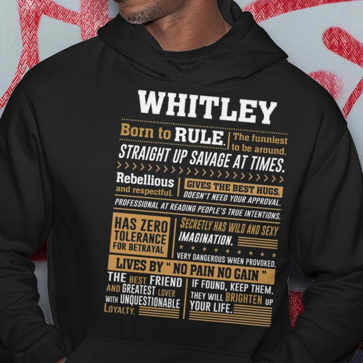 Whitley Name Gift Whitley Born To Rule Hoodie Funny Gifts