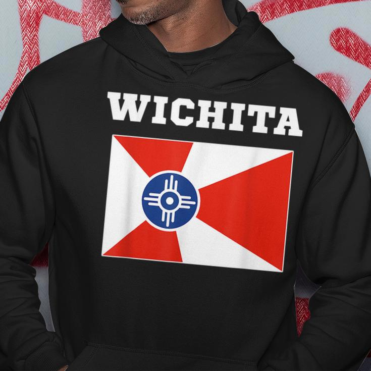 Wichita Usa Travel Kansas Flag Gift American Hoodie Unique Gifts
