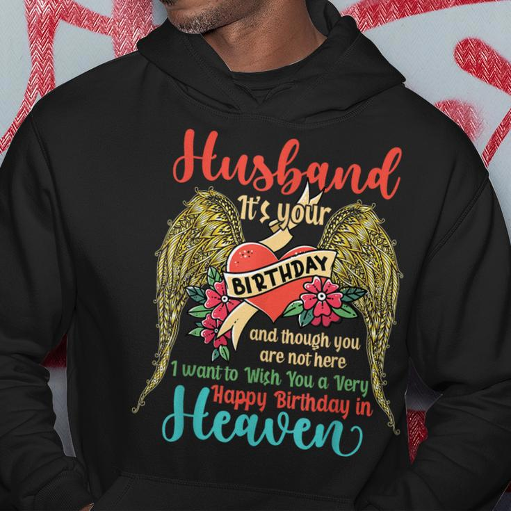 Wish A Very Happy Birthday Husband In Heaven Memorial Family Hoodie Unique Gifts