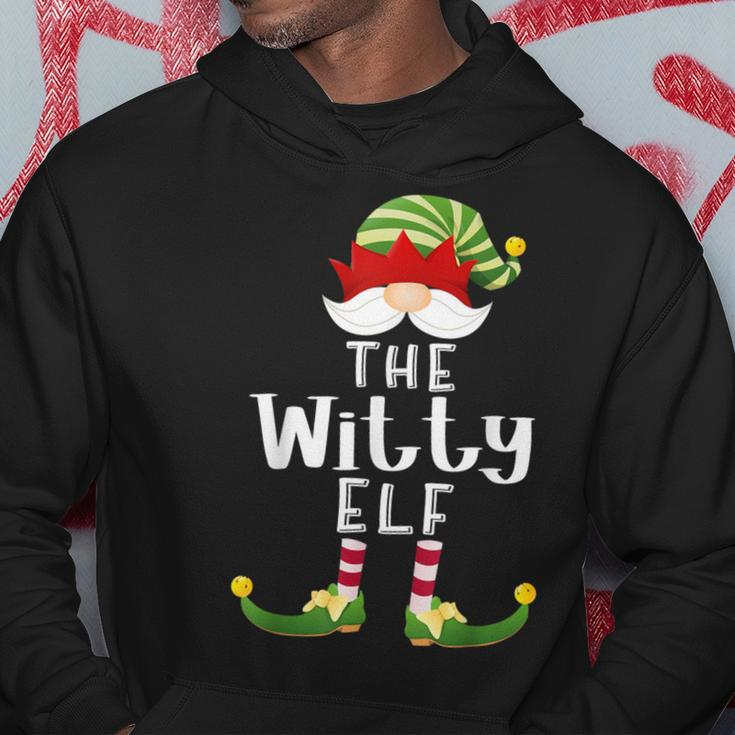 Witty Elf Group Christmas Pajama Party Hoodie Unique Gifts