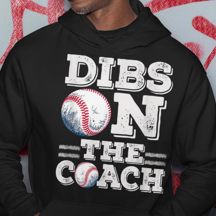 Woive Got Dibs On The Coach Funny Baseball Coach Gift For Mens Baseball Funny Gifts Hoodie Unique Gifts