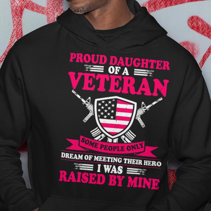 Womens Proud Daughter Of A Veteran Father Cute Veterans Daughter 386 Hoodie Unique Gifts