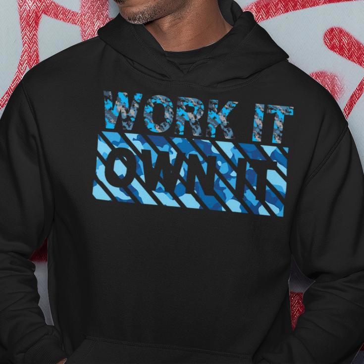 Work It Own It Gym Bodybuilding Fitness Training Running Hoodie Unique Gifts