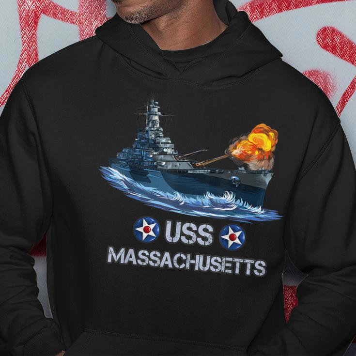 World War 2 United States Navy Uss Massachusetts Battleship Hoodie Unique Gifts