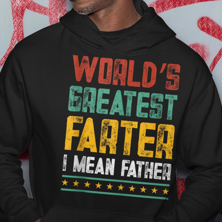 Worlds Best Farter I Mean Father Best Dad Ever Cool Hoodie Funny Gifts