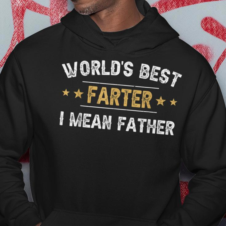 Worlds Best Farter I Mean Father Funny Fathers Day Hoodie Funny Gifts