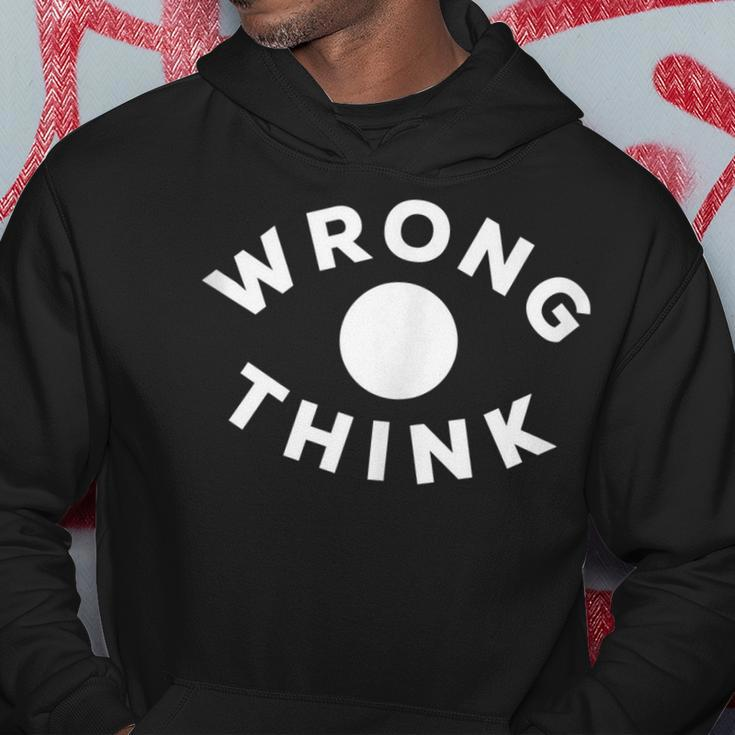 Wrong Think Free Speech 2Nd Amendment Censorship Conspiracy Hoodie Unique Gifts