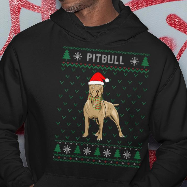 Xmas Pitbull Dog Ugly Christmas Sweater Party Hoodie Unique Gifts