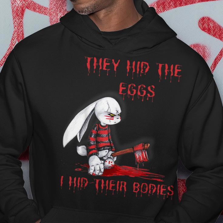 They Hid The Eggs Horror Easter Horror Bunny Easter Hoodie Unique Gifts