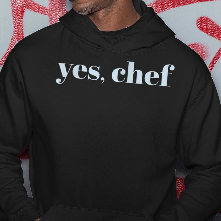 Yes Chef Professional Sous Chef Funny Simple Text Meme Hoodie Unique Gifts