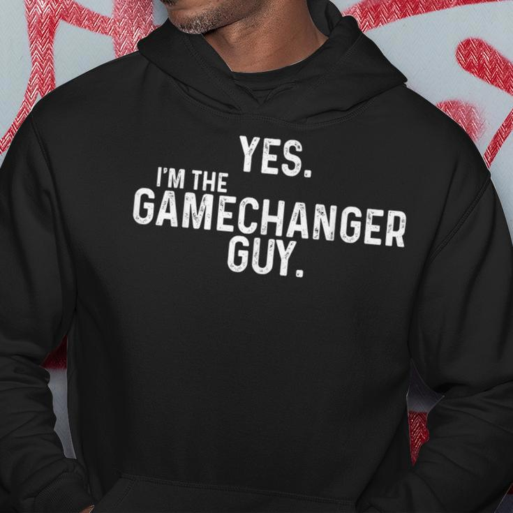 Yes Im The Gamechanger Guy Funny Baseball Baseball Funny Gifts Hoodie Unique Gifts