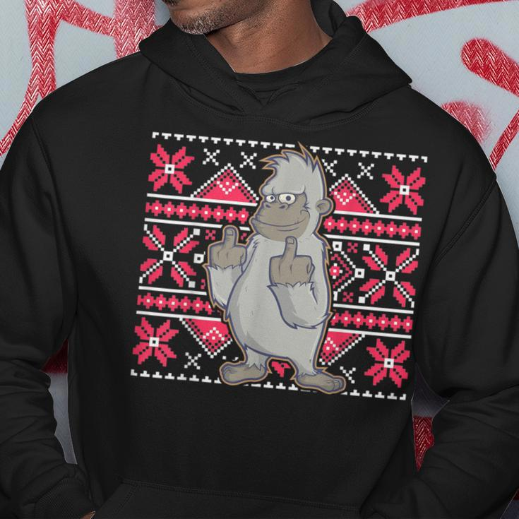Yeti Ugly Christmas Sweater Style Meme Fun Sasquatch Bigfoot Hoodie Unique Gifts