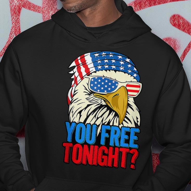 You Free Tonight Bald Eagle Mullet 4Th Of July Us Flag Retro Hoodie Unique Gifts