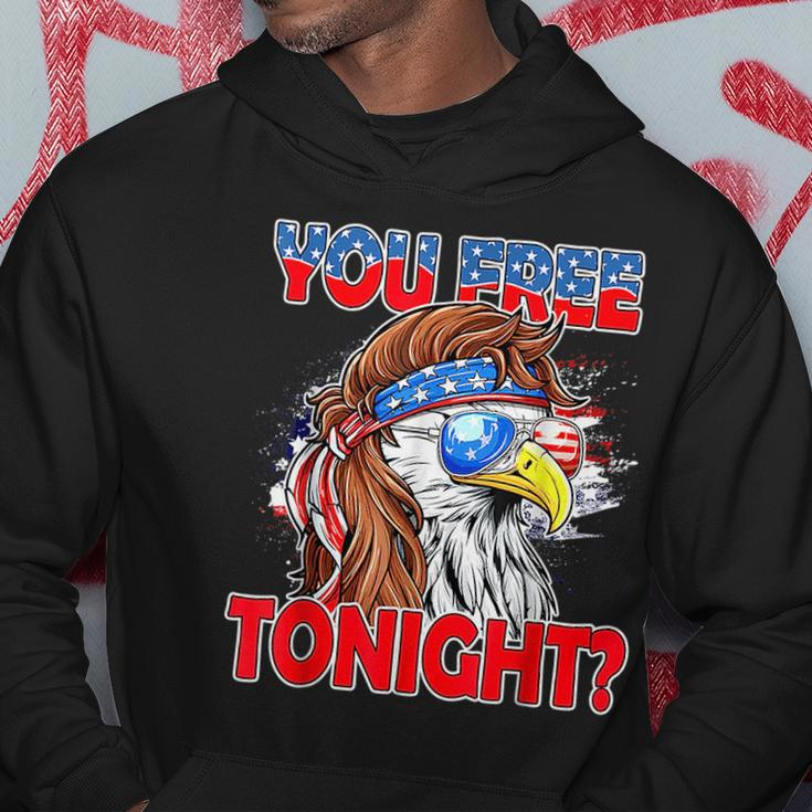 You Free Tonight Usa American Flag Patriotic Eagle Mullet Hoodie Unique Gifts