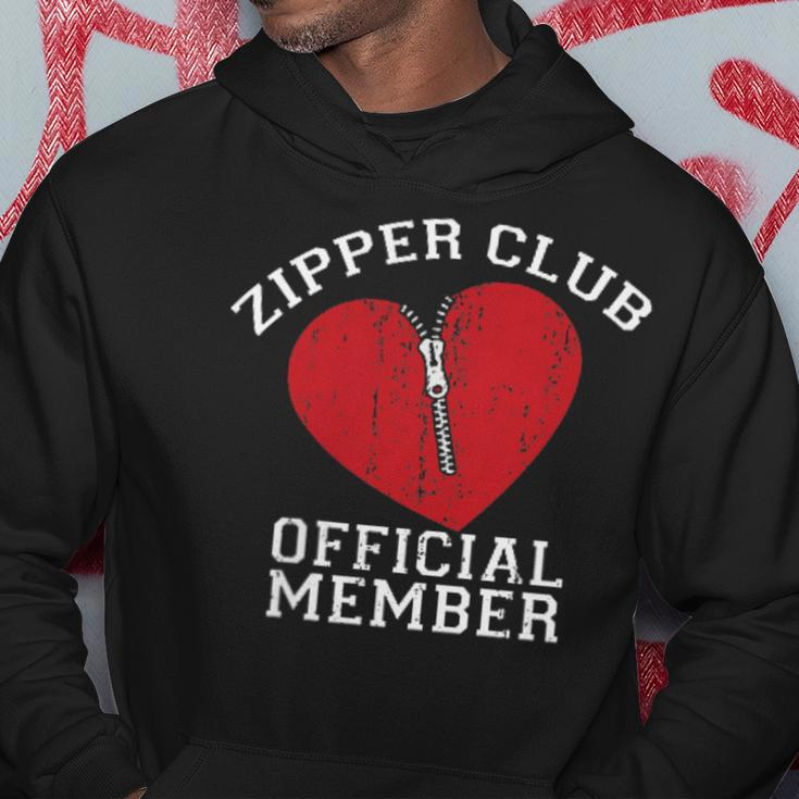 Zipper Club Open Heart Surgery Recovery Novelty Hoodie Unique Gifts