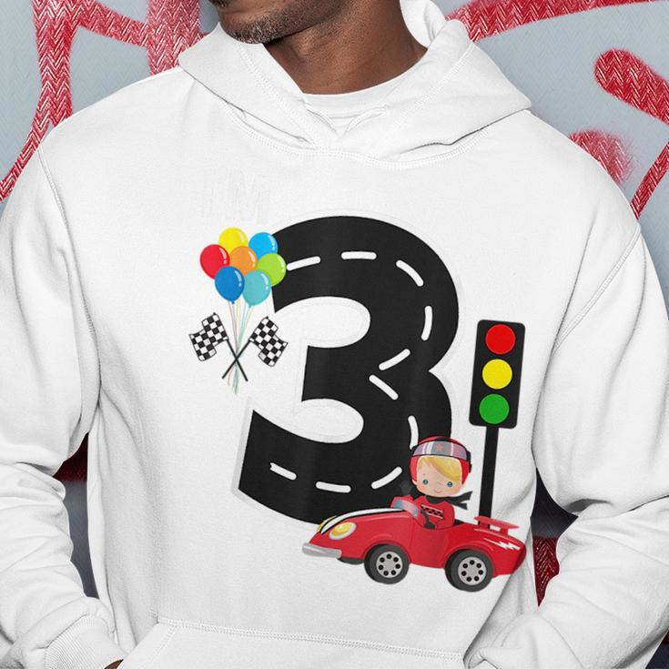 3Rd Birthday Boys Race Car Racecar 3 Year Old Hoodie Unique Gifts