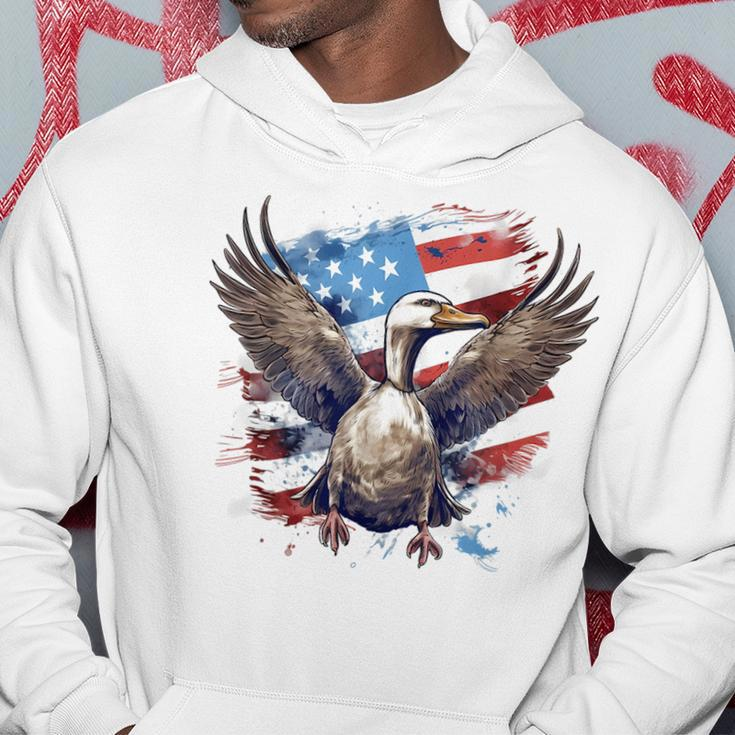 4Th Of July Us Flag Goose Hoodie Unique Gifts